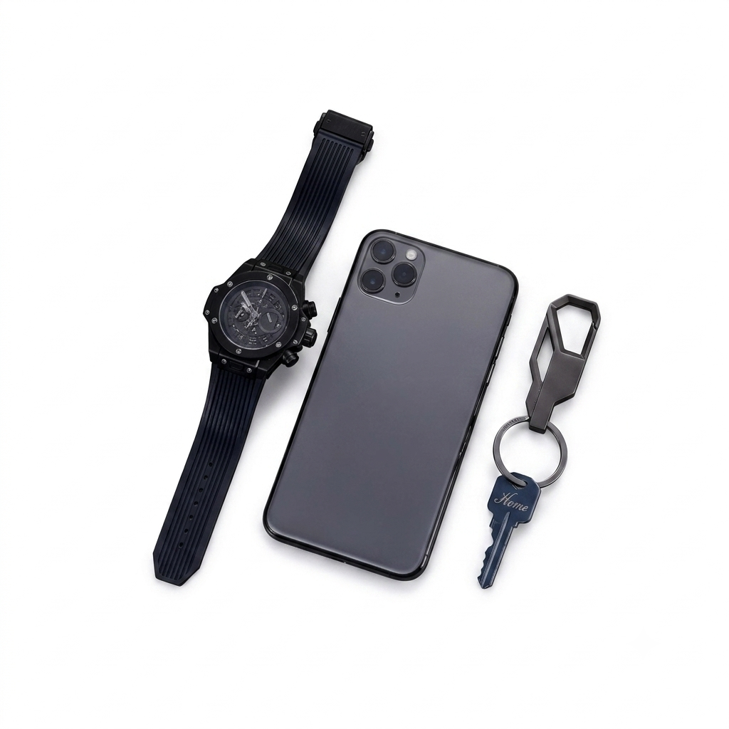 Heavy Duty Tactical Keychain with Carabiner | Zinc Alloy Key Ring