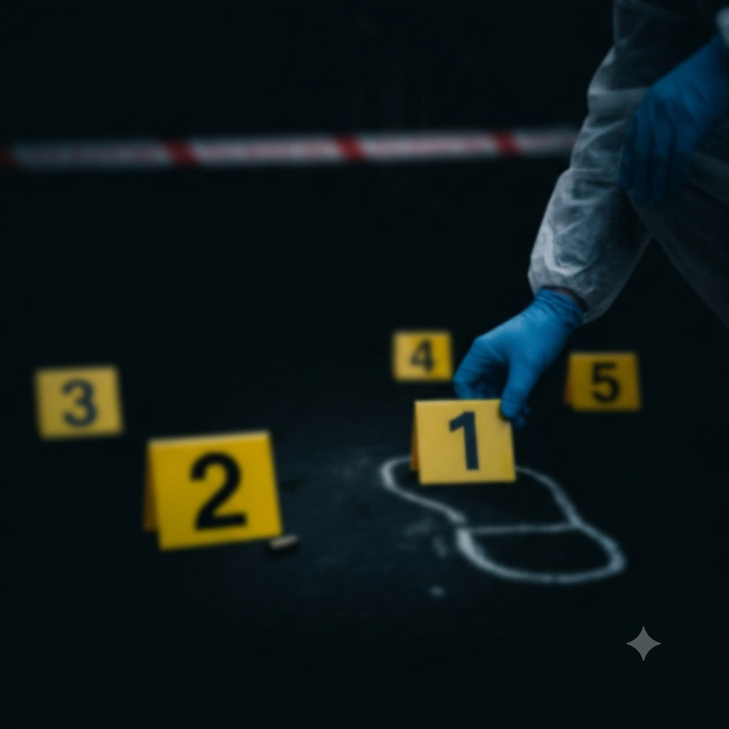 Professional Crime Scene Evidence Tent Markers