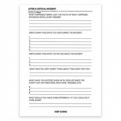 First Responder Journal Hardcover | Undated 3-Month Guided Planner