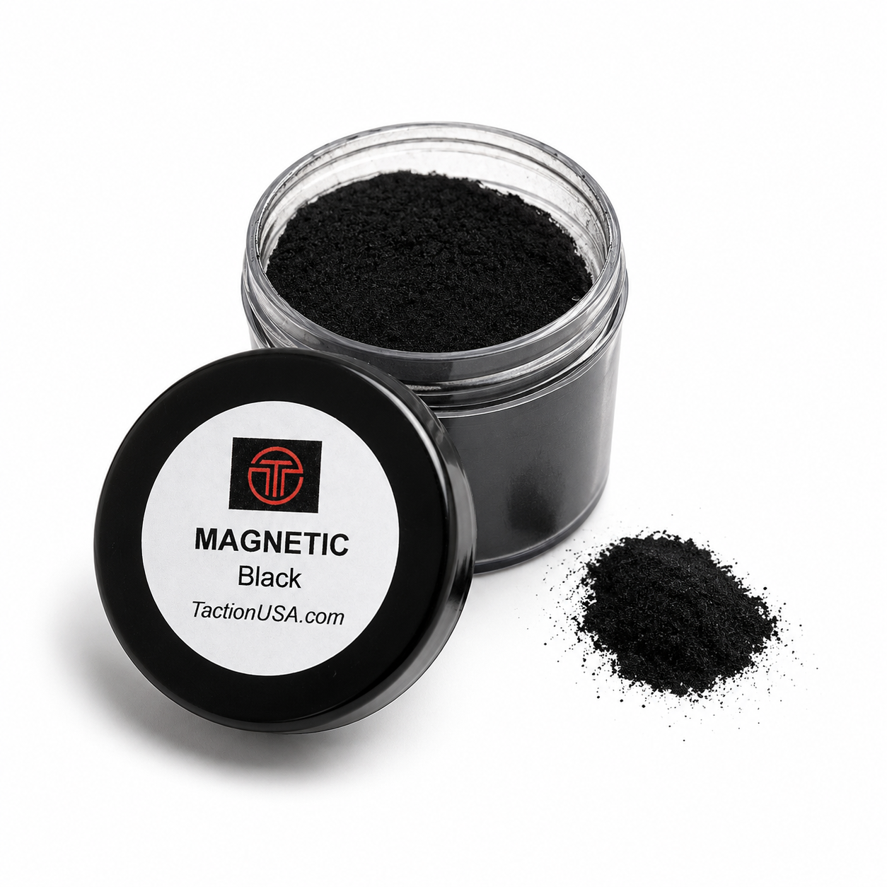 Professional Black Magnetic Fingerprint Powder | 1 oz Container