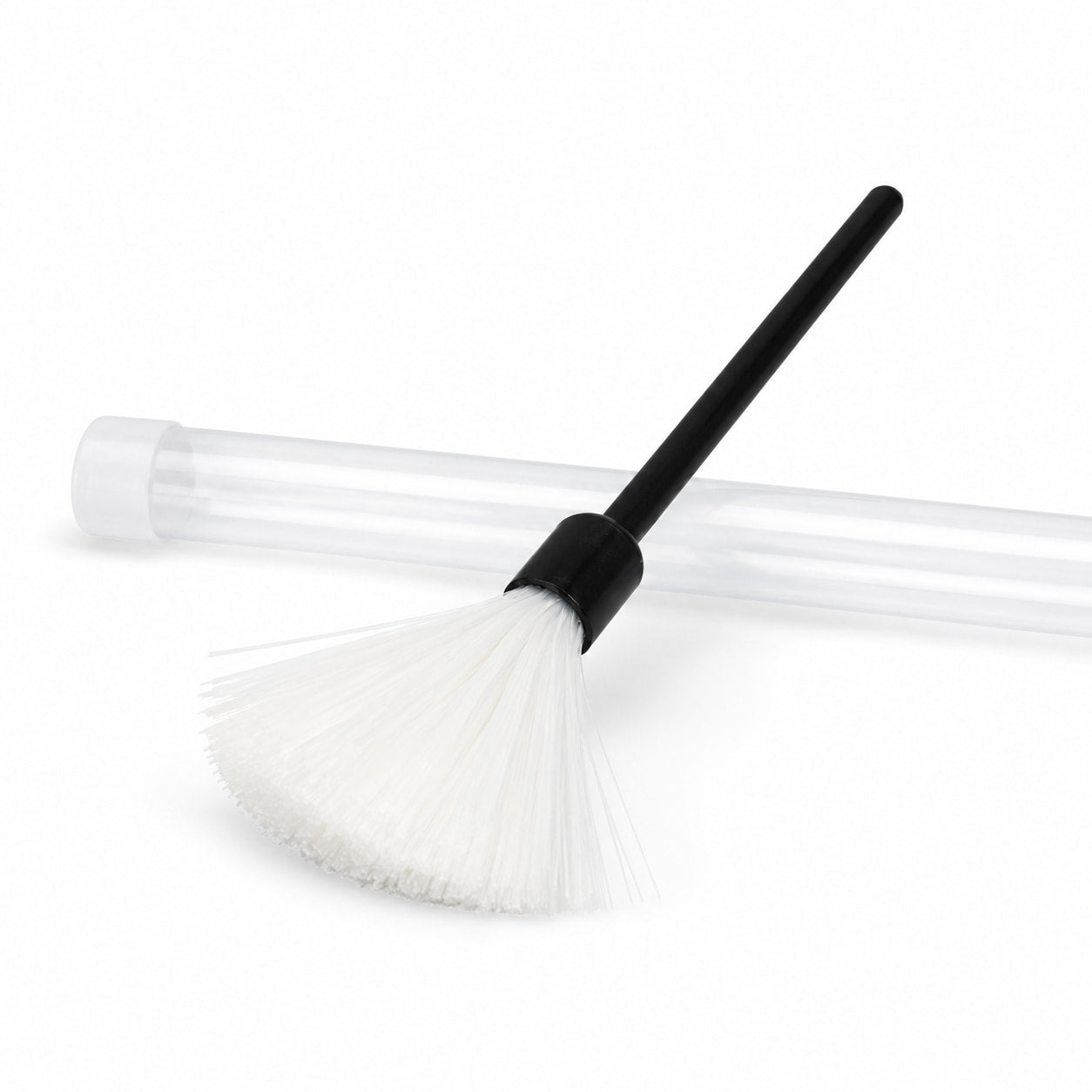 Professional Fiberglass Fingerprint Brush with Protective Tube Case