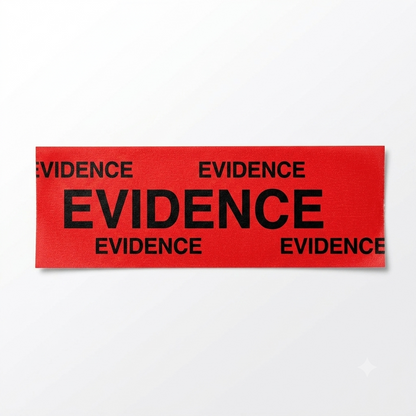 Professional Tamper-Evident Evidence Tape | 2" x 165 ft Red Roll