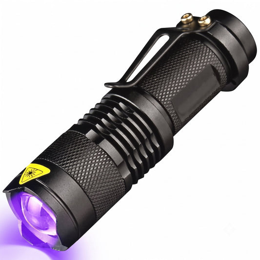 Taction Professional 395nm UV-A Blacklight Flashlight | Adjustable Focus