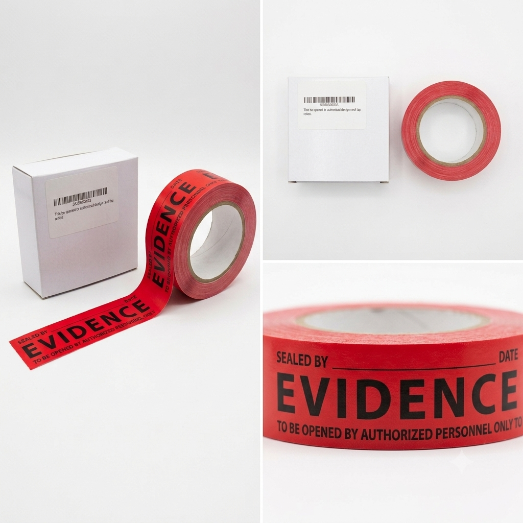 Professional Tamper-Evident Evidence Tape Roll | 82 ft Standard Size